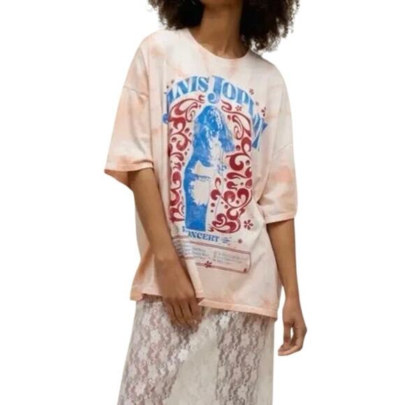 DAYDREAMER Janis Joplin in Concert One Size Tee w/ Sun Burst Tie Dye New w/o Tag - Picture 3 of 9